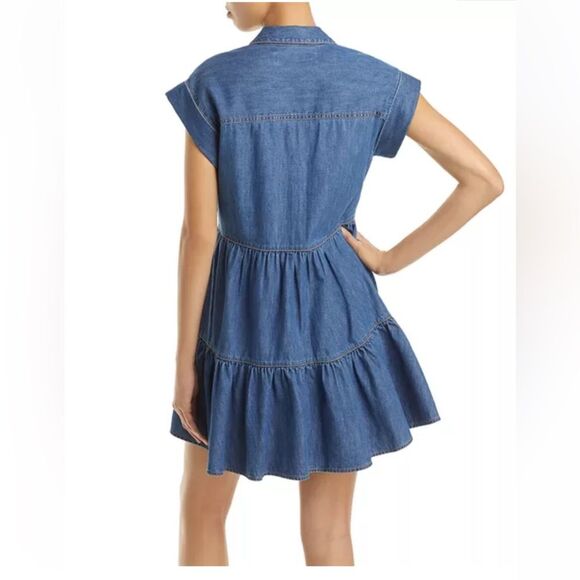 Veronica Beard Trisha Denim Mini Dress - Picture 2 of 12
